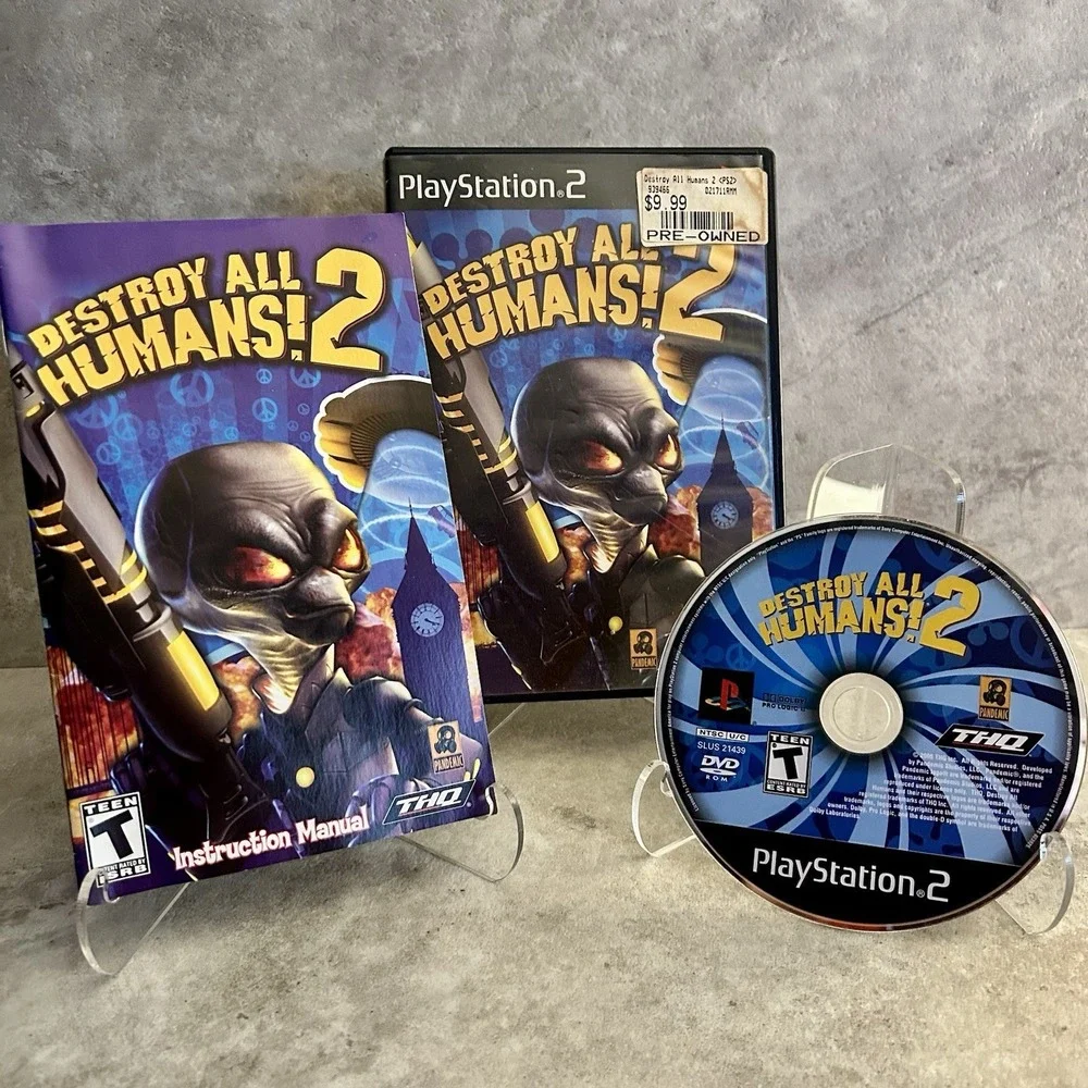 Destroy All Humans 2 PlayStation 2 PS2 Complete w/ Manual CIB Tested